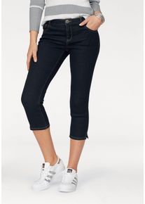 Arizona Damen Caprijeans "Ultra-Stretch", blau, Basic, Gr. 44, Denim/Jeans, Obermaterial: 74% Baumwolle, 24% Polyester, 2% Elasthan, Jeans,