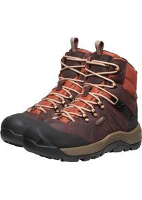 Keen Damen Winterstiefel "REVEL IV MID POLAR", Gr. 37, rot, Leder, sportlich, Schuhe, Snowboots, Winterboots, Winterschuhe