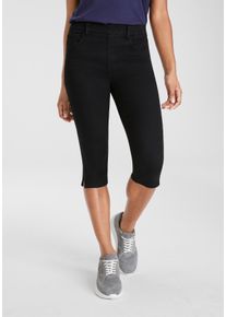 Arizona Damen Caprijeans "Ultra-Stretch", schwarz, Basic, Gr. 34, Denim/Jeans, Obermaterial: 74% Baumwolle, 24% Polyester, 2% Elasthan, Jeans,