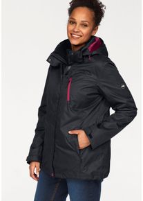 Polarino Damen 3-in-1-Funktionsjacke, schwarz, sportlich, Gr. 50, unifarben, Web, Obermaterial: 100% Polyester. Futter: 100% Polyester. Innenjacke:
