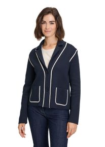 Betty Barclay Damen Strickjacke "Betty Barclay Strick-Cardigan langarm", blau, feminin, Gr. 38, Strick, Obermaterial: 49% Polyacryl, 46% Baumwolle,