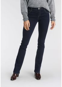 Arizona Damen Bootcut-Jeans "Ultra-Stretch", blau, Basic, Gr. 52, Denim/Jeans, Obermaterial: 74% Baumwolle, 24% Polyester, 2% Elasthan, Jeans,