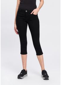 Arizona Damen Caprijeans "Ultra-Stretch", schwarz, Basic, Gr. 38, Denim/Jeans, Obermaterial: 74% Baumwolle, 24% Polyester, 2% Elasthan, Jeans,