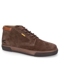 Camel Active Herren Sneaker, Gr. 40, braun, Veloursleder, Basic, Schuhe, Freiteitschuh, Schnürboots, High Top Sneaker mit durchgehender Sohle