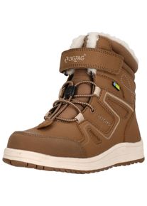 ZIGZAG Stiefel "Rincet", Gr. 31, braun, Polyurethane, Kunstfaser, casual, Schuhe, mit praktischem Schnellschnürsystem