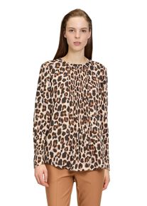 Betty Barclay Damen Schlupfbluse "Betty Barclay Schlupfbluse mit Plissee", beige, casual, Gr. 44, Obermaterial: 100% Polyester., Blusen
