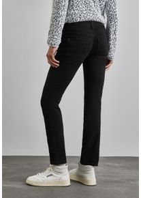 Street One Damen Comfort-fit-Jeans, schwarz, casual, Gr. 26, unifarben, Jeans, 63% Baumwolle, 25% Polyester, 10% Viskose, 2% Elasthan, Jeans, Middle