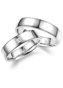 MARRYA Damen Verlobungsring "Silber Ringe Trauringe Eheringe Partnerringe", 58, Silber 925 (Sterlingsilber), silber, Silber 925 (Sterlingsilber),