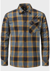 Schöffel SCHÖFFEL Herren Outdoorhemd "Hiking Shirt Style Poplar MNS", blau, sportlich, Gr. 50, Oberstoff: 60% Baumwolle, 40% Polyester, Hemden