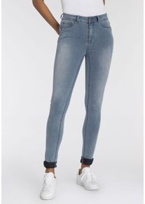 Arizona Damen Skinny-fit-Jeans "Ultra Stretch", blau, modisch, Gr. 52, Denim/Jeans, Obermaterial: 63% Baumwolle, 32% Polyester, 5% Elasthan, Jeans,
