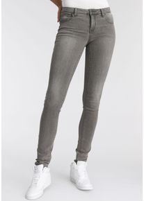 Arizona Damen Skinny-fit-Jeans "Ultra-Stretch", grau, Basic, Gr. 25, Denim/Jeans, Obermaterial: 74% Baumwolle, 24% Polyester, 2% Elasthan, Jeans,
