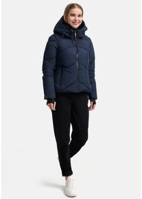 Marikoo Damen Winterjacke "Simaraa", blau, Gr. XL, Obermaterial: 100% Polyester; Innenmaterial: 100% Polyester; Kunstfell: 100% Polyester, Jacken,