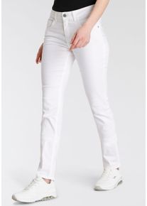 Kangaroos Damen Relax-fit-Jeans "RELAX-FIT HIGH WAIST", weiß, Basic, Gr. 48, Denim/Jeans, Obermaterial: 98% Baumwolle, 2% Elasthan, Jeans,