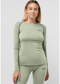 Jack Wolfskin Damen Langarmshirt "INFINITE LIGHT LS W", grün, Gr. XXL, Hauptmaterial: 100% Polyester (recycled), Shirts