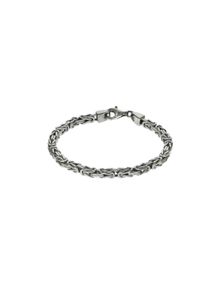 ZEEme Damen Armband "Silber 925 poliert Königskette 4mm breit", 21cm, Silber 925 (Sterlingsilber), weiß, Silber 925 (Sterlingsilber), Armbänder