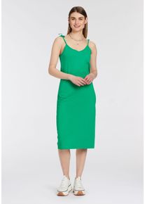 OTTO products Damen Jerseykleid "GOTS zertifiziert -CIRCULAR COLLECTION", grün, Basic, Gr. 40, unifarben, clean, Obermaterial: 100% Baumwolle,