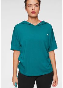 Kangaroos Damen T-Shirt, blau, casual, Gr. 48, Obermaterial: 56% Baumwolle, 38% Viskose, 6% Elasthan, Shirts, Kurzarm, lässige Passform, aus Baumwolle