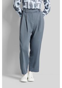 Bugatti Damen Stoffhose, blau, casual, Gr. 40, unifarben, 66% Baumwolle, 34% Lyocell, Hosen, mit Bundfalten