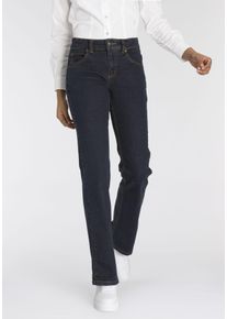 Arizona Damen Bootcut-Jeans "Bund mit seitlichem Gummizugeinsatz", blau, Basic, Gr. 52, Jeans, Obermaterial: 98% Baumwolle, 2% Elasthan, Jeans, hohe