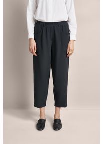 Bugatti Damen Stoffhose, schwarz, casual, Gr. 42, unifarben, 71% Polyester, 22% Viskose, 7% Elasthan, Hosen, mit Eingrifftaschen