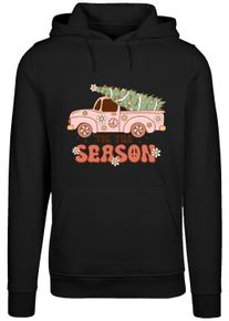 F4NT4STIC Damen Kapuzenpullover "Tis The Season Christmas Drivin Home", schwarz, casual, Gr. S, Obermaterial: 65% Baumwolle, 35% Polyester, Pullover,