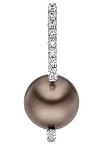 Jobo Damen Perlen-Anhänger "Anhänger mit Perle", Silber 925 (Sterlingsilber)-Perlen, silber, Silber 925 (Sterlingsilber), Perlen, Schmuckanhänger,