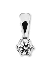 Vivance Damen Ketten-Anhänger "0.2 ct Diamant Brillant Anhänger aus 585 Weißgold", 0.2 ct, Weißgold 585-Gold, silber, Weißgold 585, Gold,