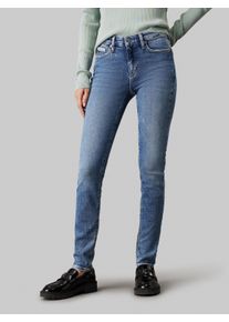 Damen Skinny-fit-Jeans "MID RISE SKINNY", blau, feminin, Gr. 31, Calvin Klein Jeans, unifarben, Denim/Jeans, Obermaterial: 94% Baumwolle, 4%