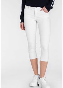 Arizona Damen Caprijeans "Ultra-Stretch", weiß, Basic, Gr. 34, Denim/Jeans, Obermaterial: 65% Baumwolle, 33% Polyester, 2% Elasthan, Jeans,