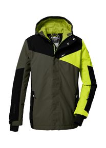 Killtec Kinder Skijacke "KSW 387 BYS SKI JCKT", grün, sportlich, Gr. 164, Oberstoff 1: 100% Polyester (recycelt)/ Oberstoff 2: 100% Polyester,