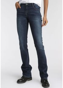 Arizona Damen Bootcut-Jeans "Ultra-Stretch", blau, Basic, Gr. 23, Denim/Jeans, Obermaterial: 74% Baumwolle, 24% Polyester, 2% Elasthan, Jeans,