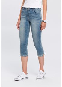 Arizona Damen Caprijeans "Ultra-Stretch", blau, Basic, Gr. 50, Denim/Jeans, Obermaterial: 74% Baumwolle, 24% Polyester, 2% Elasthan, Jeans,