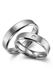 MARRYA Damen Trauring "Titan Ringe Trauringe Eheringe Partnerringe", 72, Titan, silber, Titan, Fingerringe