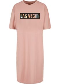 Merchcode Damen Shirtkleid "Merchcode Damen", rosa, klassisch, Gr. XS, 100% Baumwolle, Kleider