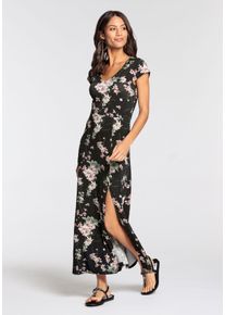Melrose Damen Maxikleid, rosa, feminin, Gr. 38, mehrfarbig, bedruckt, gemustert, geblümt, Jersey, Obermaterial: 95% Viskose, 5% Elasthan, Kleider,