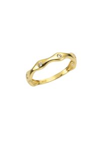 Diamonds by Ellen K. Damen Fingerring "375 Gelbgold mit Zirkonia weiß", 021 (66,1), Gold, gelb, FASCINATION BY ELLEN K., Gold, Fingerringe