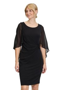 Vera Mont Damen Cocktailkleid "Vera Mont Cocktailkleid mit Raffung", schwarz, elegant, Gr. 40, Obermaterial: 95% Polyester, 5% Elasthan. Futter: 100%