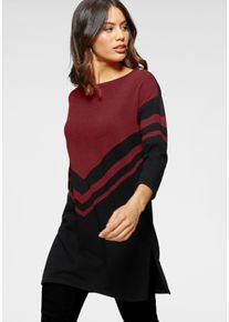 Laura Scott Damen Longpullover, bunt, feminin, Gr. 36, colorblocking, Norwegermuster, Feinstrick, Obermaterial: 50% Viskose, 28% Polyester, 22%