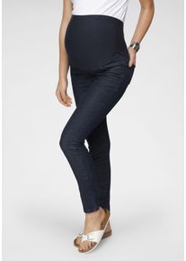 Neun Monate Damen Umstandsjeans "Stretch-Jeans für Schwangerschaft und Stillzeit", blau, Basic, Gr. 36, Denim/Jeans, Obermaterial: 72% Baumwolle, 26%