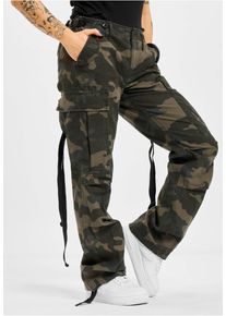 Brandit Damen Cargohose "Brandit Damen Ladies M-65 Cargo Pants", grün, Gr. 36, unifarben, 100% Baumwolle, Hosen