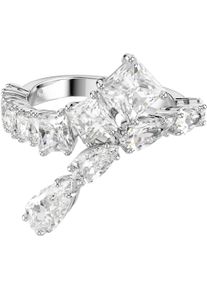 Swarovski Damen Fingerring "Schmuck Geschenk Matrix Ring", 60, Metall, silber, Metall, Fingerringe, mit Swarovski Zirkonia (synth.)