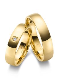 MARRYA Damen Verlobungsring "Edelstahl Ringe Trauringe Eheringe Partnerringe", 54, Edelstahl, gold, Edelstahl, Fingerringe