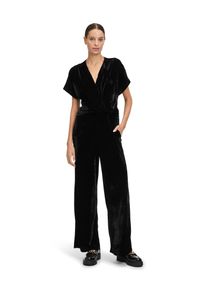 Cartoon Damen Overall "Cartoon Jumpsuit mit Raffung", schwarz, feminin, Gr. 44, Obermaterial: 95% Polyester, 5% Elasthan., Overalls, Material