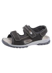 Waldläufer WALDLÄUFER Herren Riemchensandale "Denver", Gr. 8,5, schwarz, Nubukleder, unifarben, sportlich, Schuhe, Sommerschuh, Klettschuh, Outdoorschuh, in