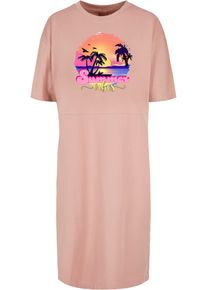 Merchcode Damen Shirtkleid "Merchcode Damen", rosa, klassisch, Gr. XXL, 100% Baumwolle, Kleider