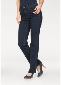 Arizona Damen Gerade Jeans "Curve-Collection", blau, Basic, Gr. 38, clean, Jeans, Obermaterial: 99% Baumwolle, 1% Elasthan, Jeans, hohe Leibhöhe,