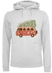 F4NT4STIC Damen Kapuzenpullover "Groovy Christmas Camper Van", grau, casual, Gr. XL, Obermaterial: 65% Baumwolle, 35% Polyester, Pullover, Premium