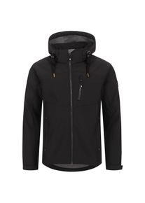 DEPROC Active Herren Softshelljacke "PEAK CREEK MEN", schwarz, sportlich, Gr. L, 96% Polyester; 4% Elasthan, Jacken, auch in Großen Größen erhältlich