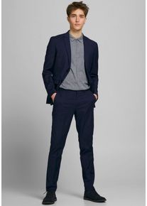 Jack & Jones JACK & JONES Herren Anzug "JPRFRANCO SUIT NOOS", blau, modisch, Gr. 52, unifarben, Web, Obermaterial: 78% Polyester, 17% Viskose, 4% Elasthan, 1%