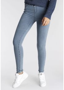 Arizona Damen Jeansjeggings "360 Grad Elastisch", blau, Basic, Gr. 34, Denim/Jeans, Obermaterial: 72% Baumwolle, 22% Polyester, 6% Elasthan, Jeans,